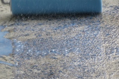 Sealing the floor of the observatory