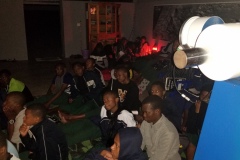 Ailanga class wathing episode 6 of the COSMOS series, witn Neil deGrasse Tyson