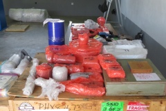 Unpackling the shipping crates