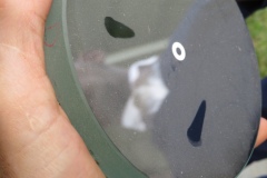 Cleaning mirrors, very carefully