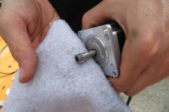 Working to reduce chatter in the RA gear box