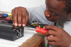 Assembling the motor control box