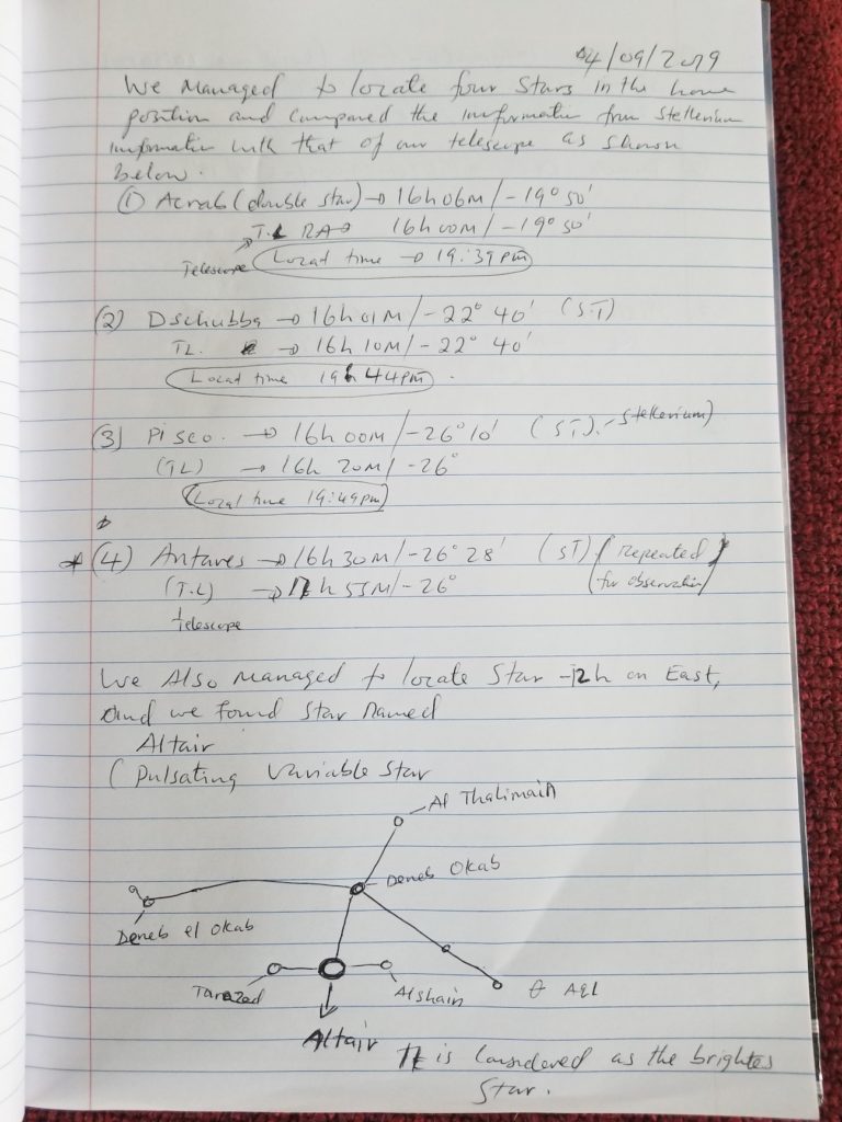 MMAO - Aligning the 12" Cave-Cassegrain telescope